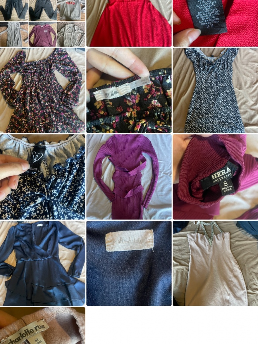 Lot/bundle of 6 womans dresses range of brands/styles/colors